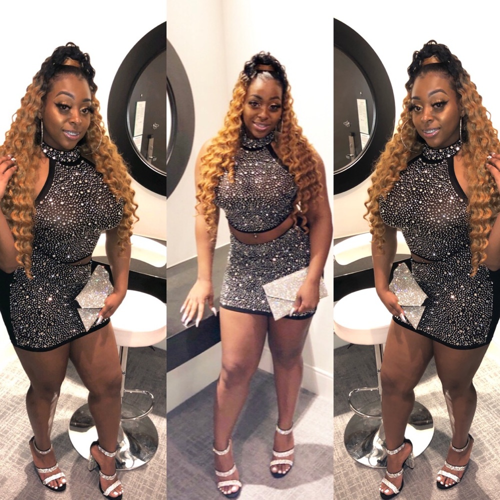 2 piece embellished set